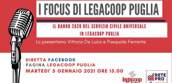 I Focus di Legacoop Puglia 05 01 2021